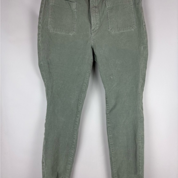 Pilcro High Rise Skinny Cord Jeans Mint Green - Picture 3 of 7